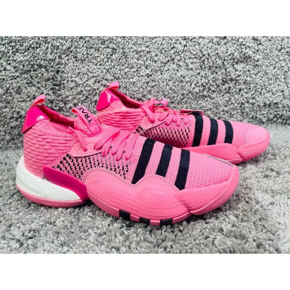 Men\'s Adidas Trae Young 2 Size 10 Pink Trap House Running Athletic Shoes IE1667 main image 6
